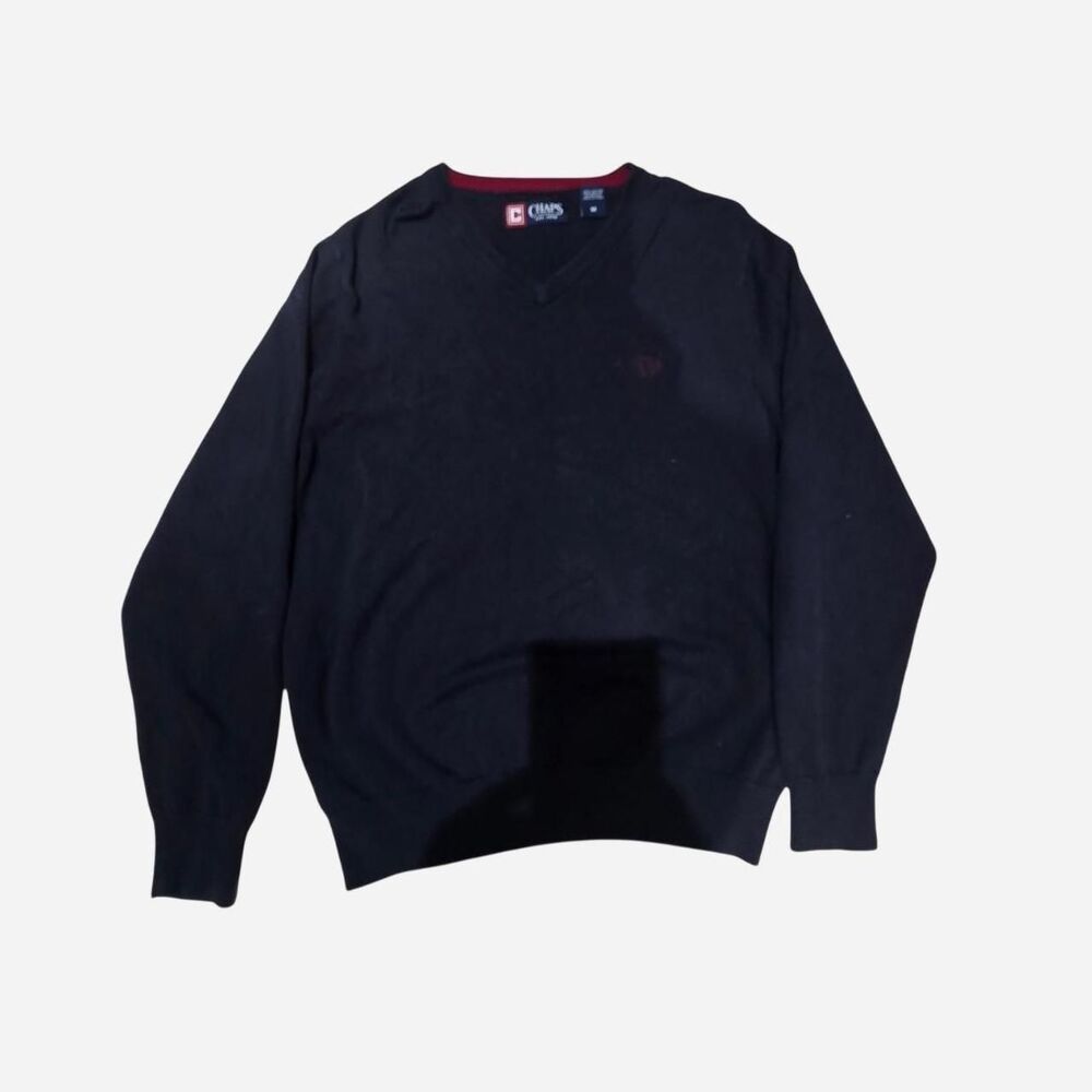 Chaps Navy Blue Cotton Sweater Men's size Medium